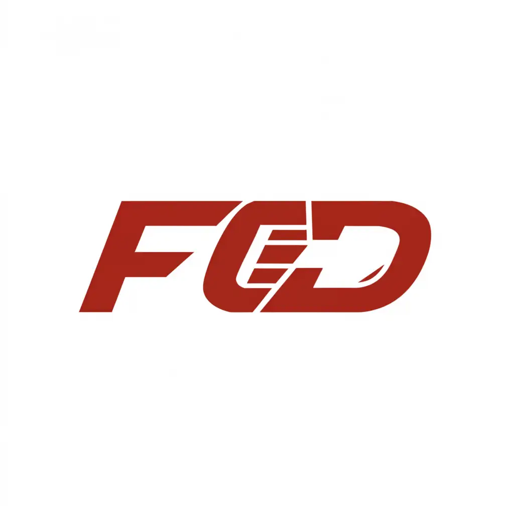 a logo design,with the text "FCD", main symbol:Formula 1,Minimalistic,be used in Automotive industry,clear background