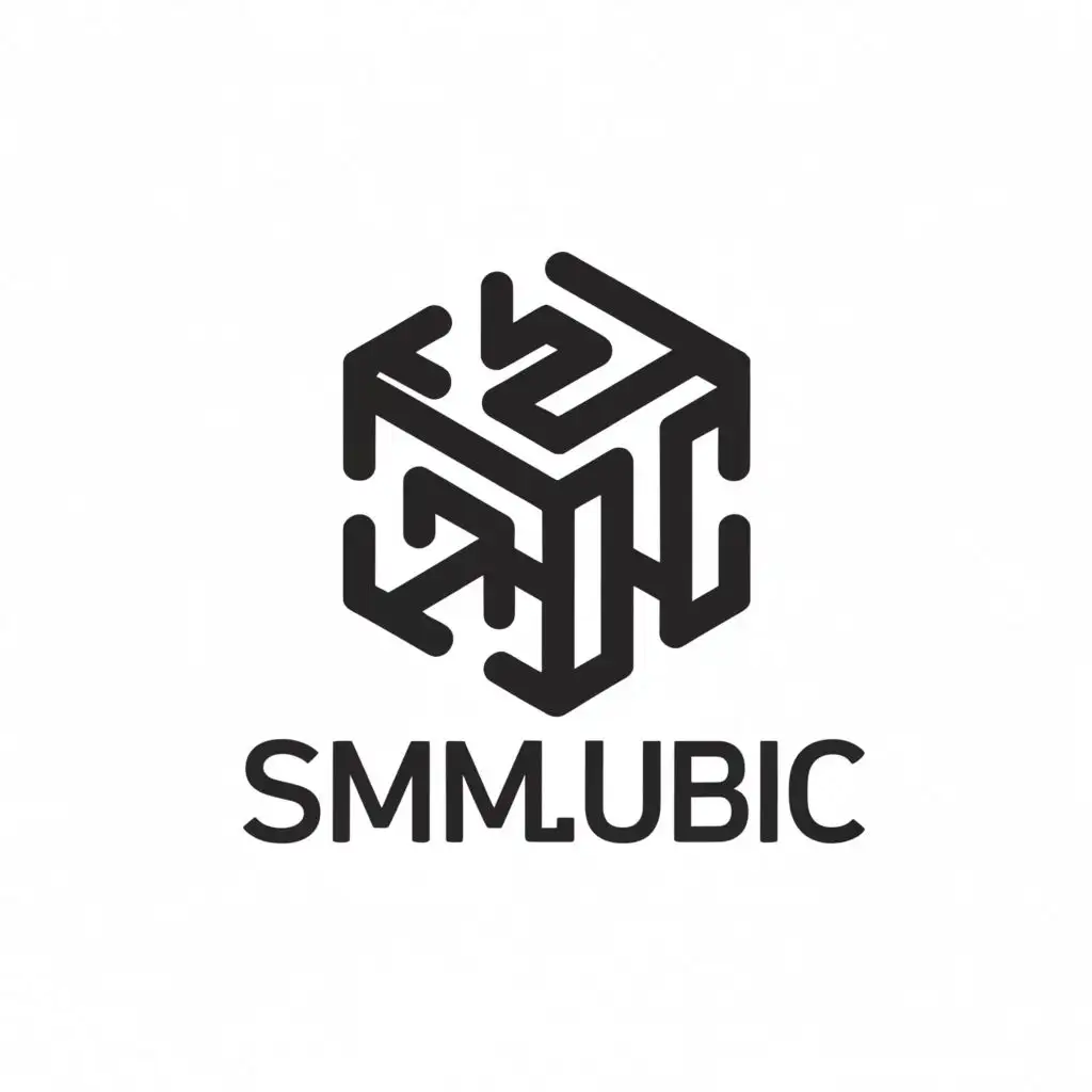 a logo design,with the text "smmcubic", main symbol:smmcubic,Moderate,clear background