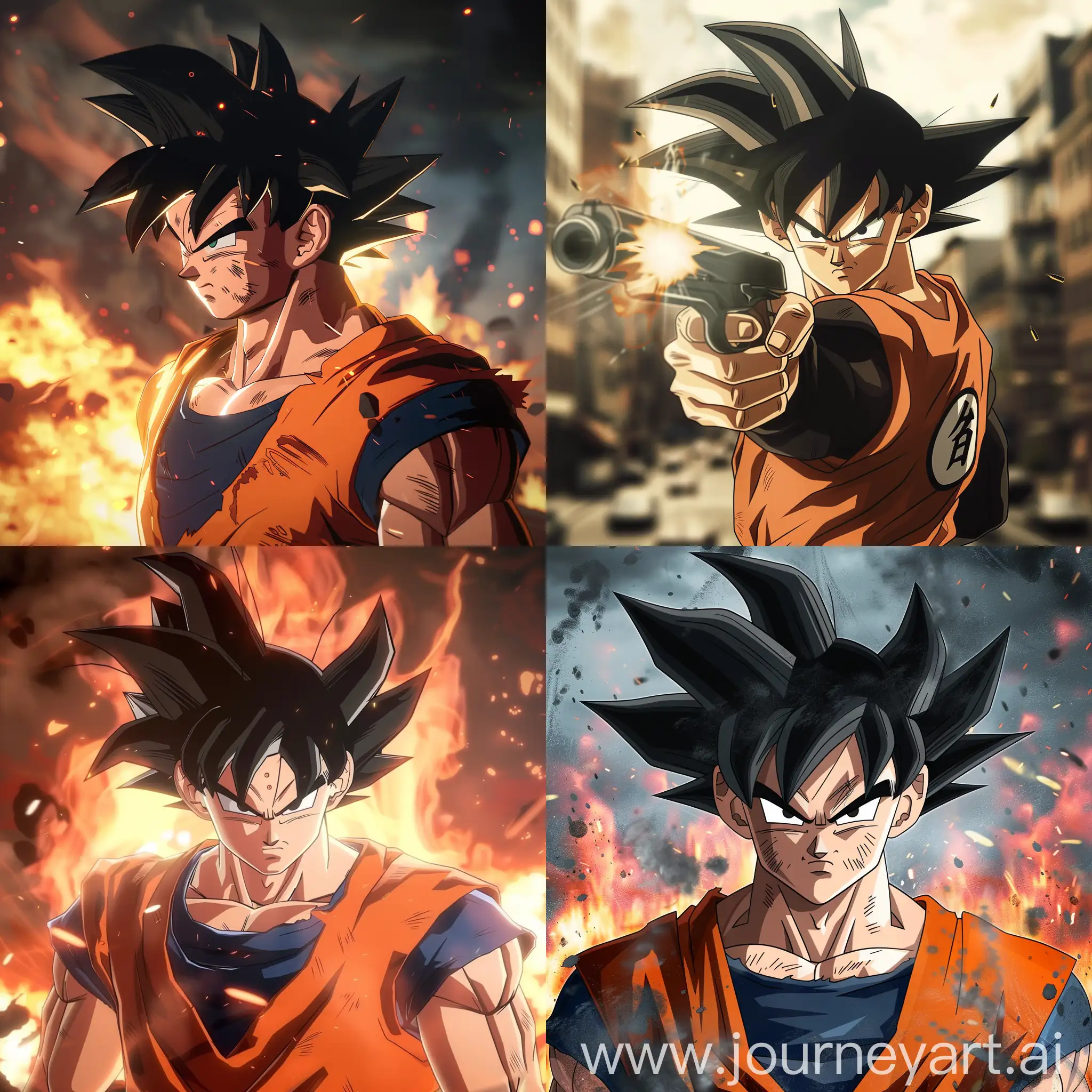 Goku-Battling-in-Free-Fire-Video-Game