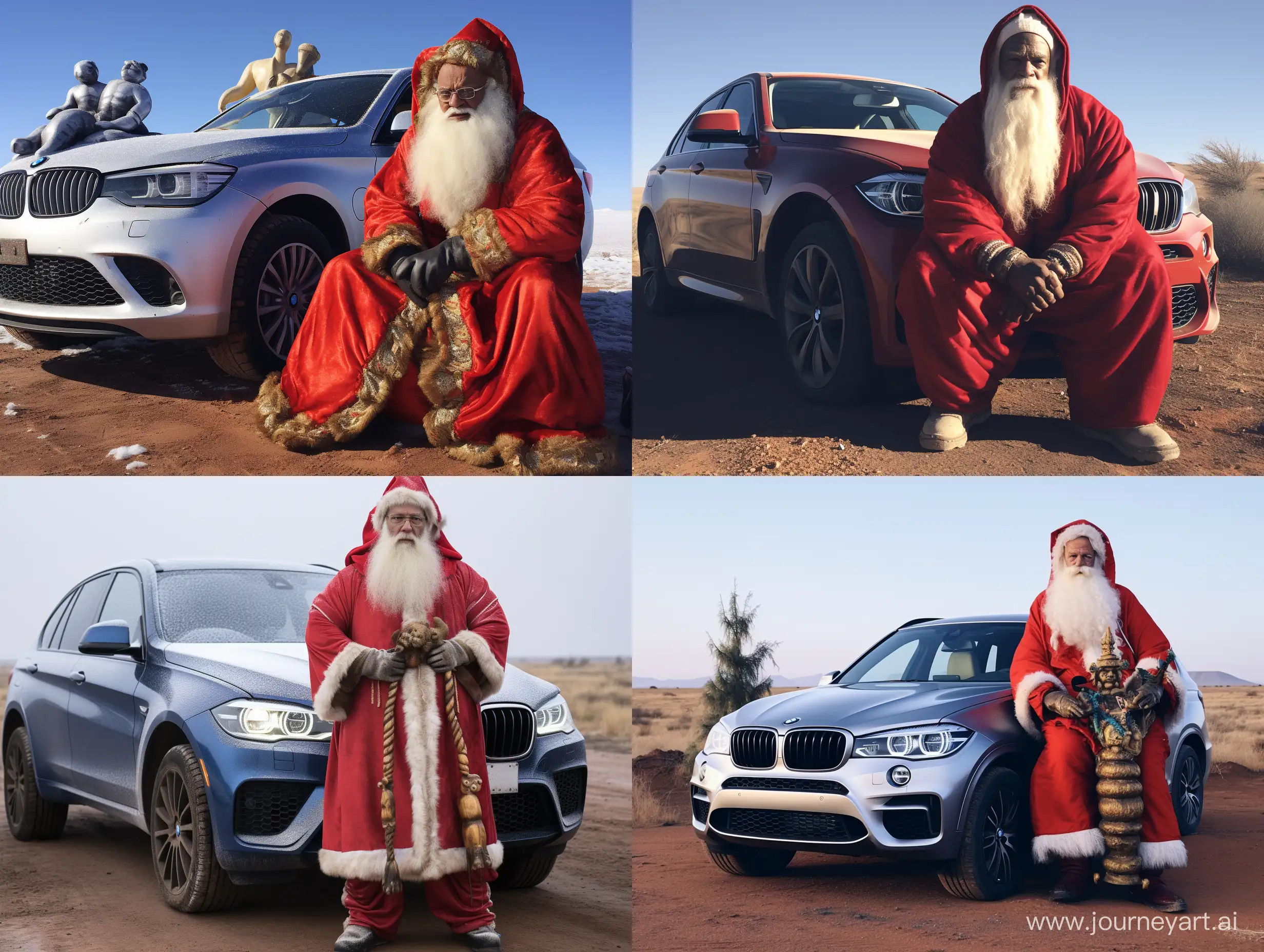 Ded-Moroz-in-Africa-with-BMW-X4-Car