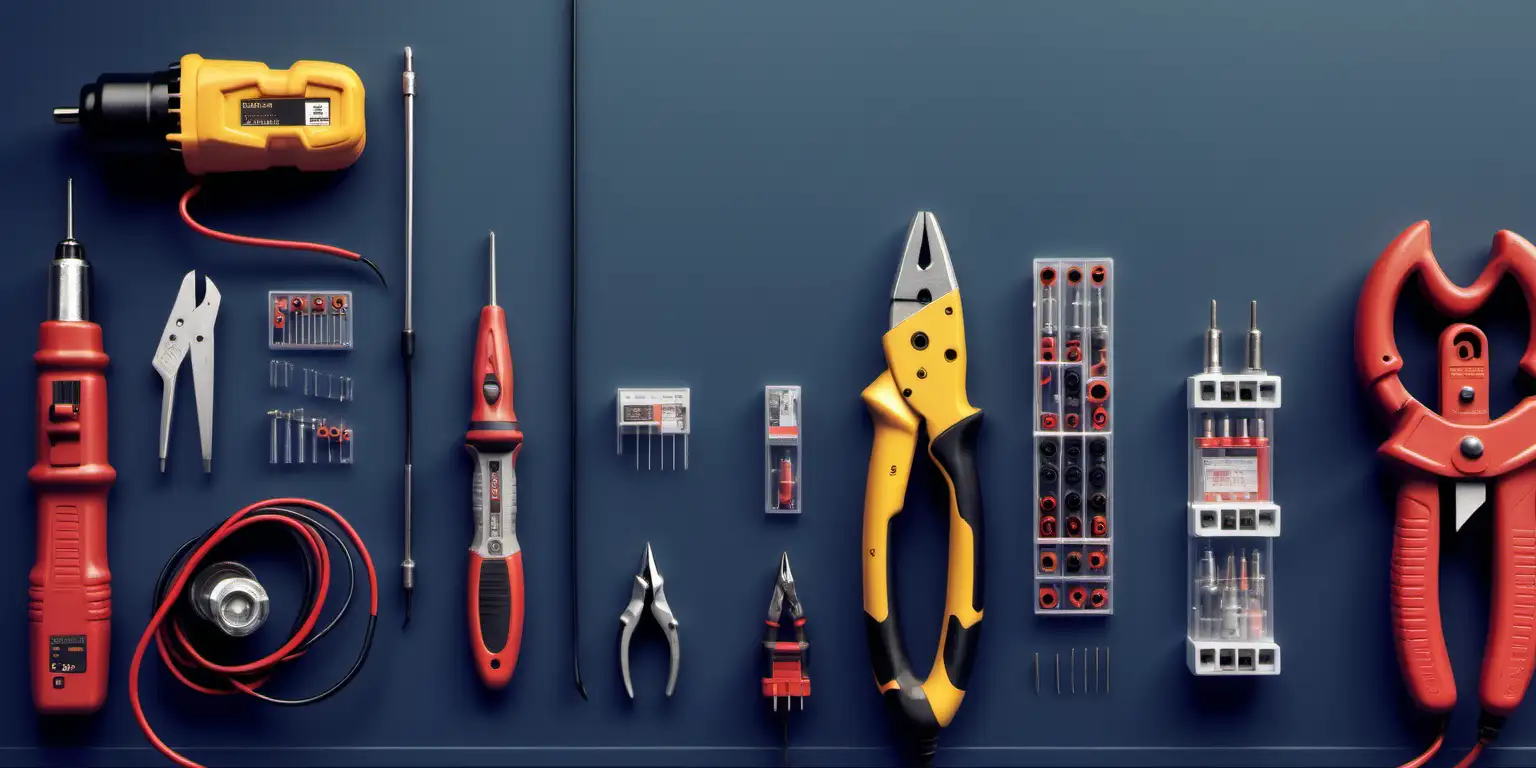 Detailed Electrical Tools in Clear View