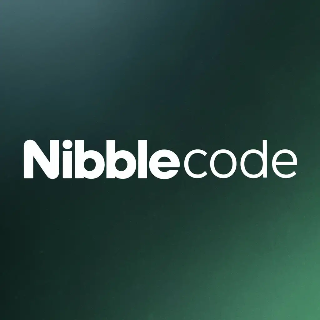 logo, letter. images, with the text "NibbleCode", typography, be used in Technology industry