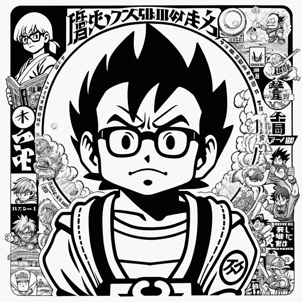 nice looking Akira Toriyama writer as a logo