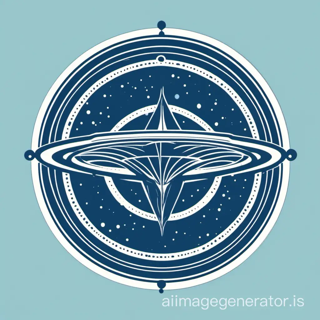 gyroscope oceanic logo circle
night blue, no text