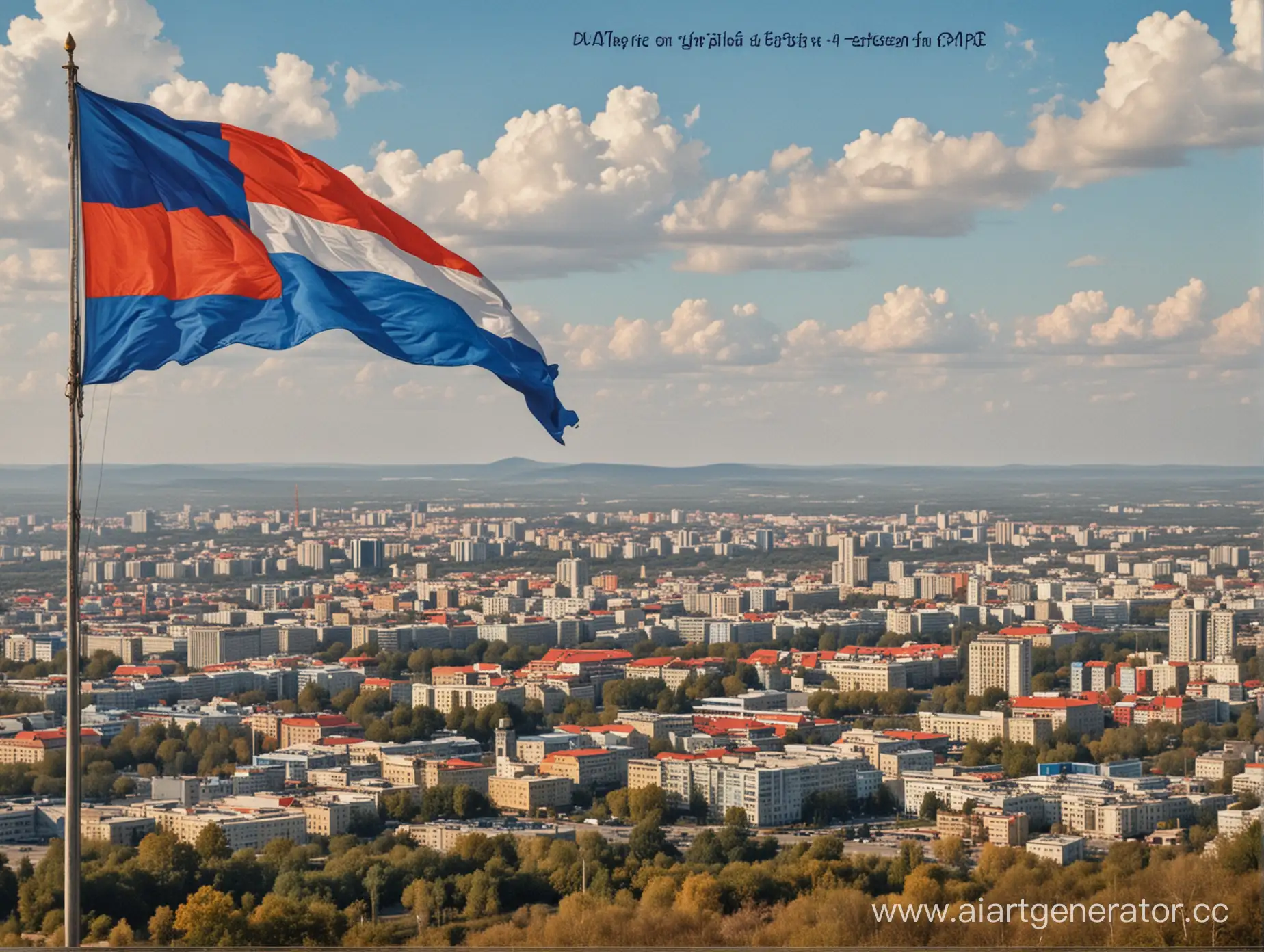 Celebrating-Republic-Day-Landscape-of-Donetsk-Republic-with-DPR-Flag