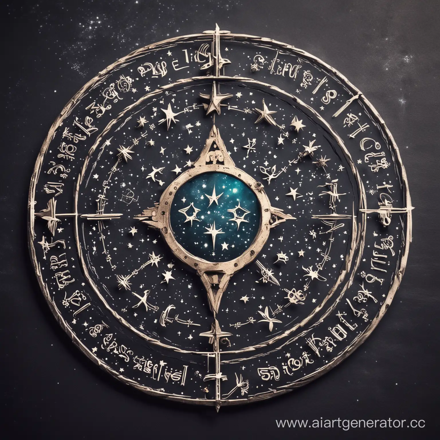 логотип астропсихологии, соеденить символ астрологии и психологии
