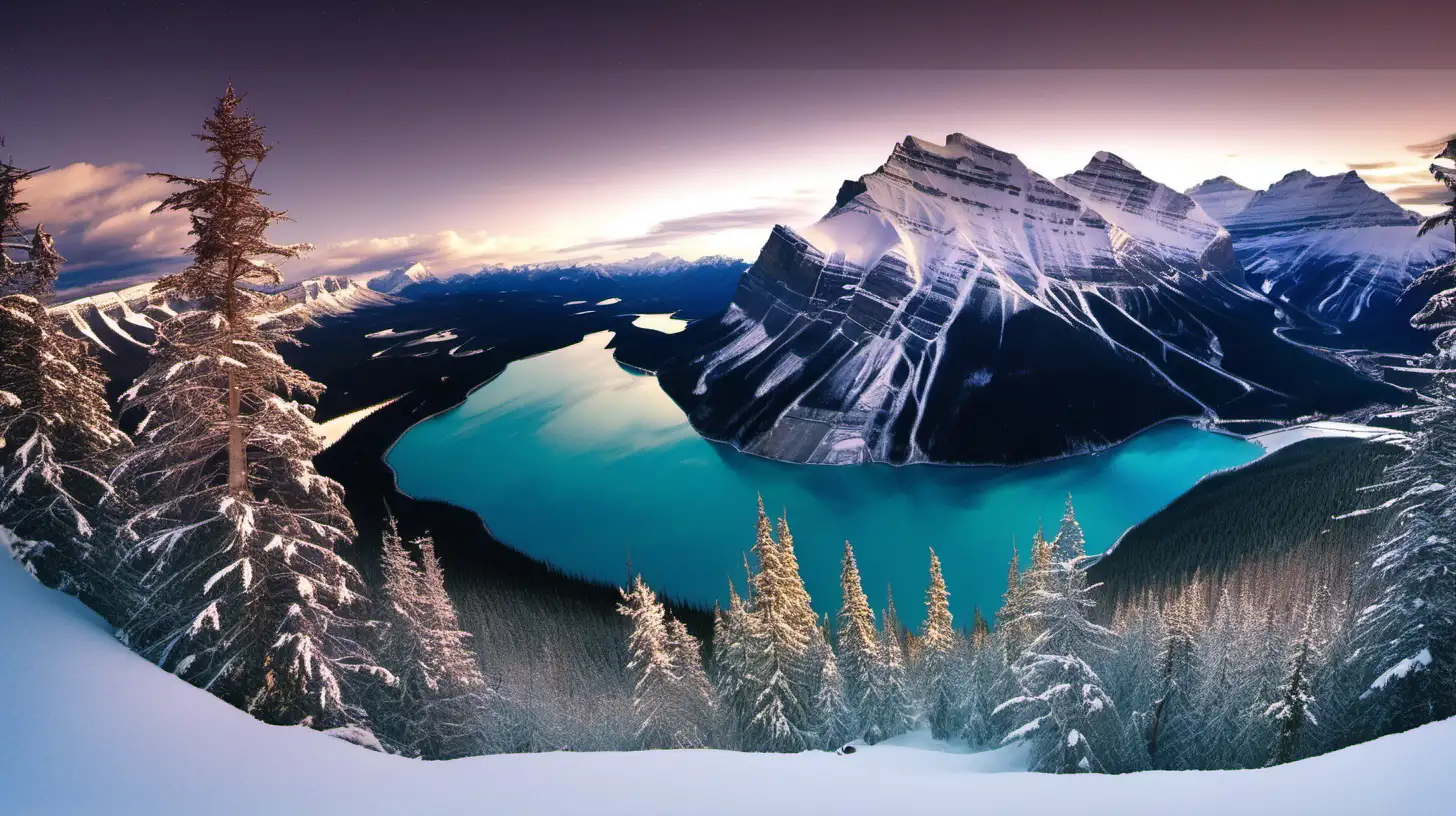 Breathtaking Panoramic View of Banff National Park Canadas Natural Majesty