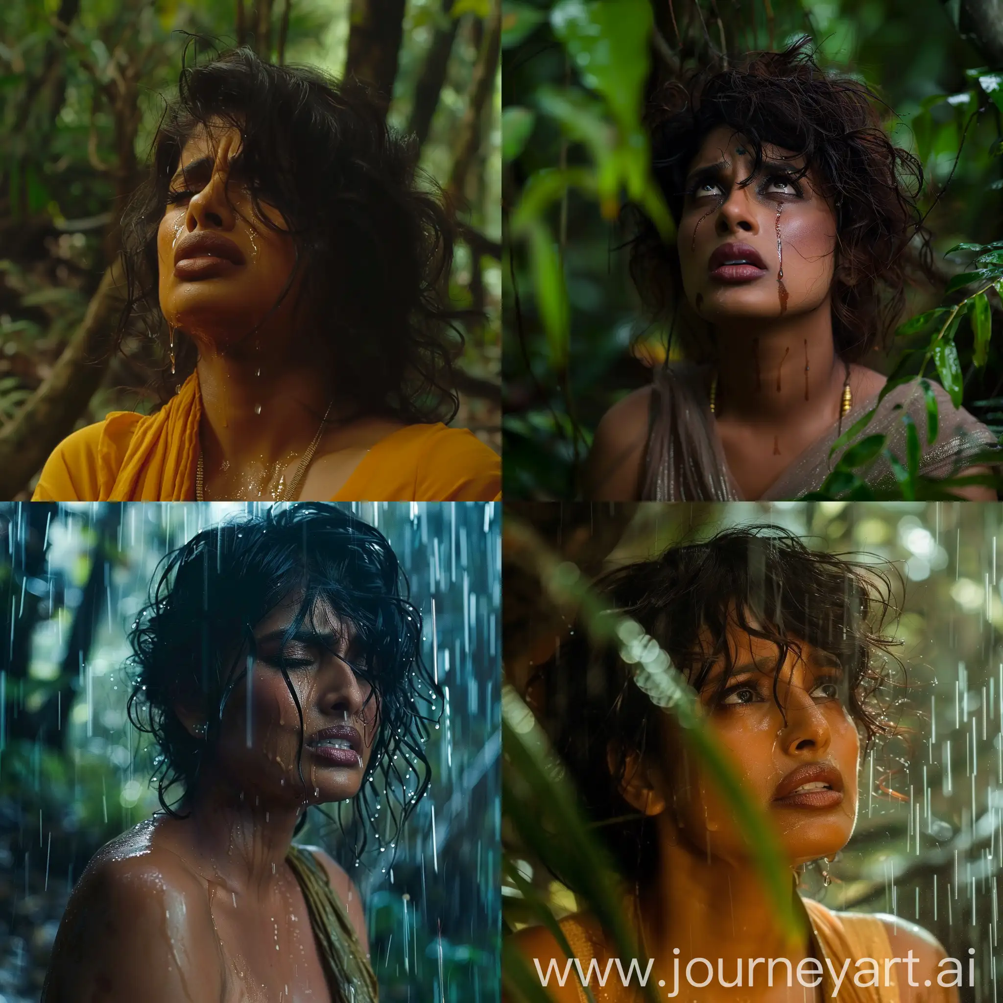 Priyanka Chopra crying in Rain forest