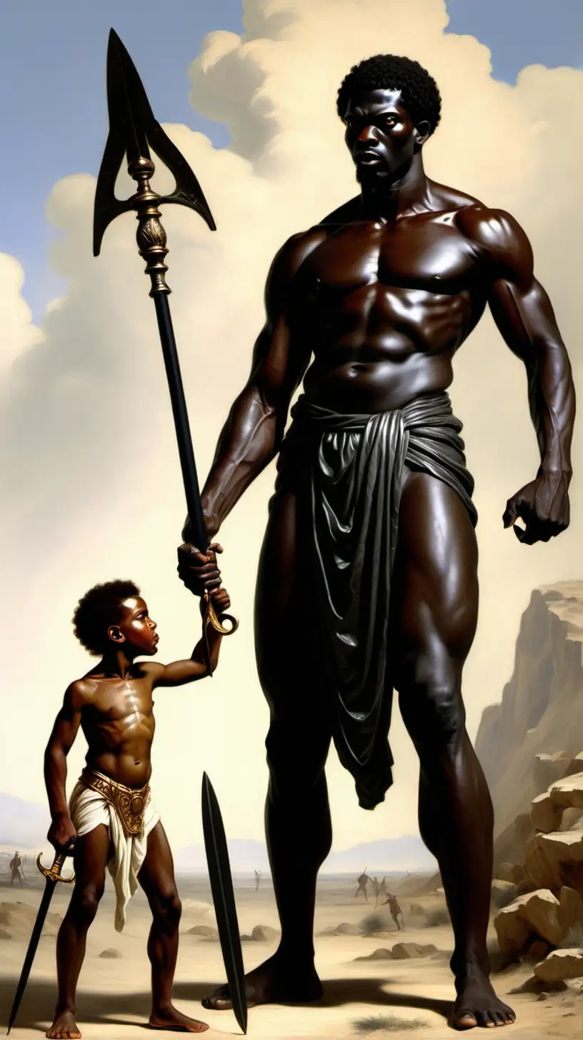 The Black David and Goliath