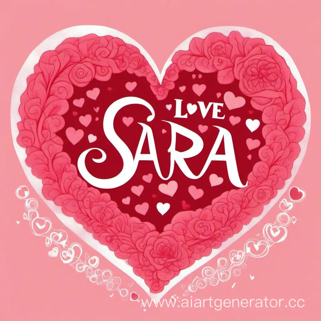 Валентинка любовная для девушки по имени Sara