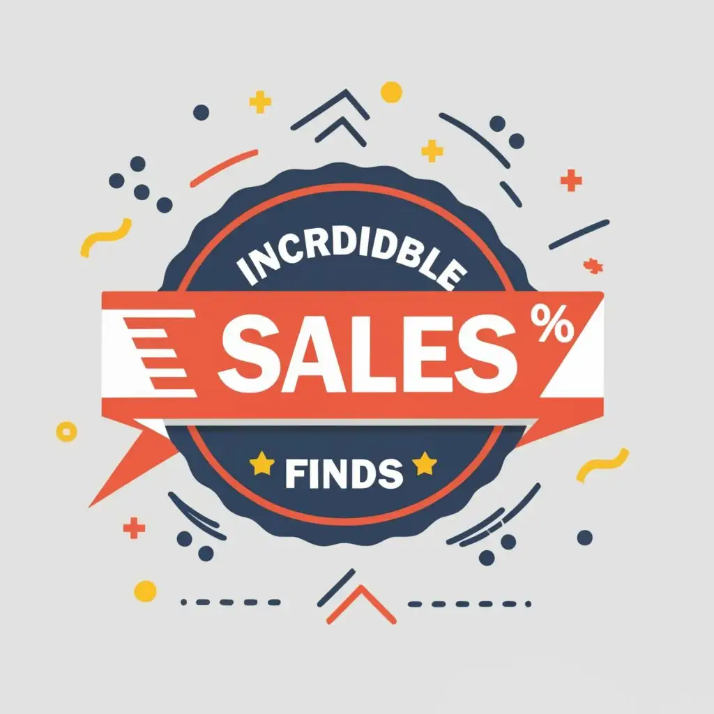 logo, Sales with percentage, with the text "Incredible Finds", typography, be used in Internet industry