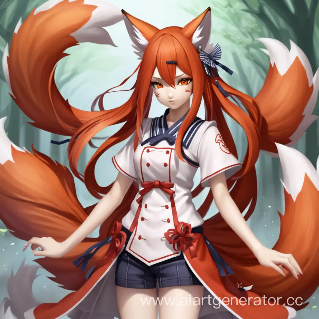 Enigmatic-NineTailed-Fox-Girl-Amidst-Ethereal-Forest