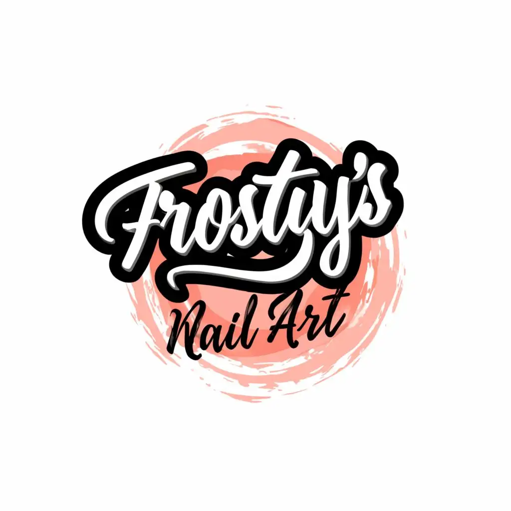 logo, nails, with the text "frostys nail art", typography, be used in Beauty Spa industry