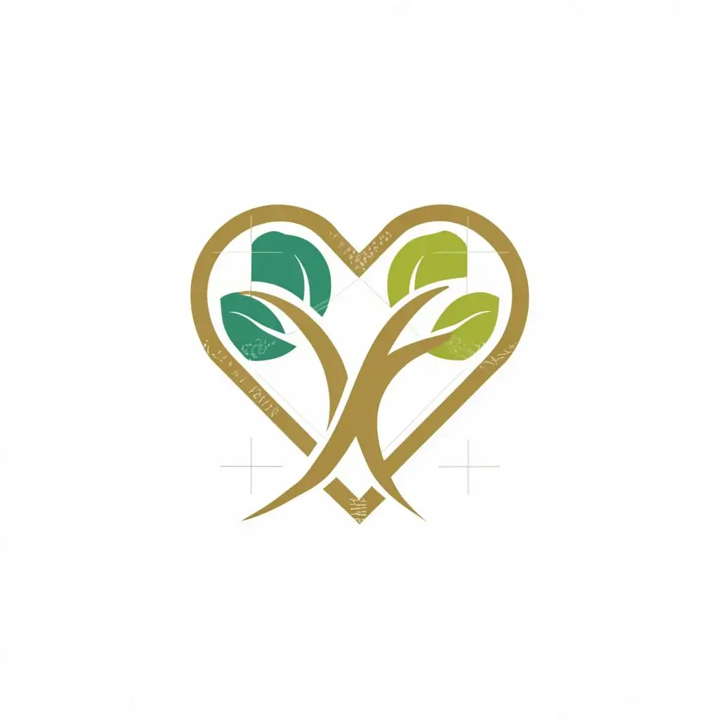 a logo design,with the text "AV", main symbol:HEART AND TREE,Moderate,be used in Nonprofit industry,clear background