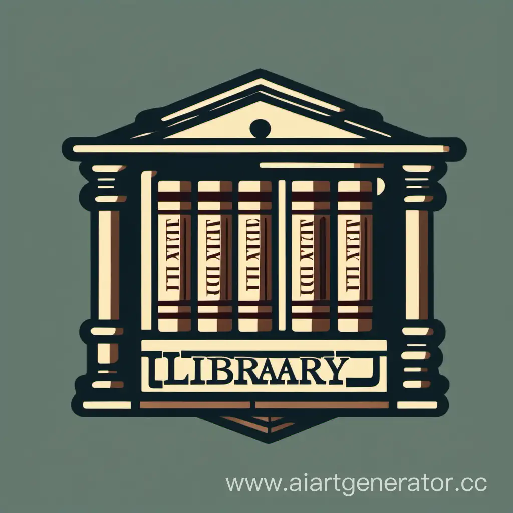 Logo theme:Library; style:classic