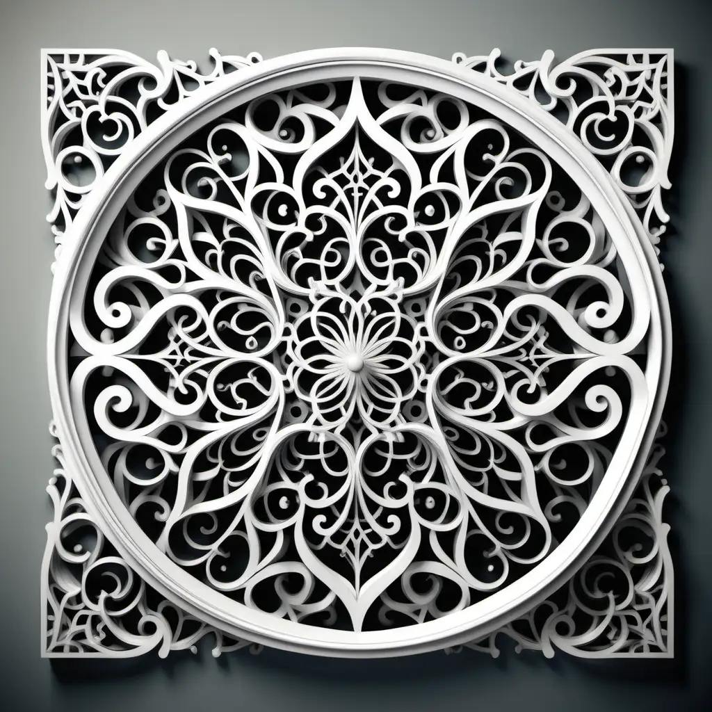 Exquisite Arabesque Pattern in HighResolution Photorealism