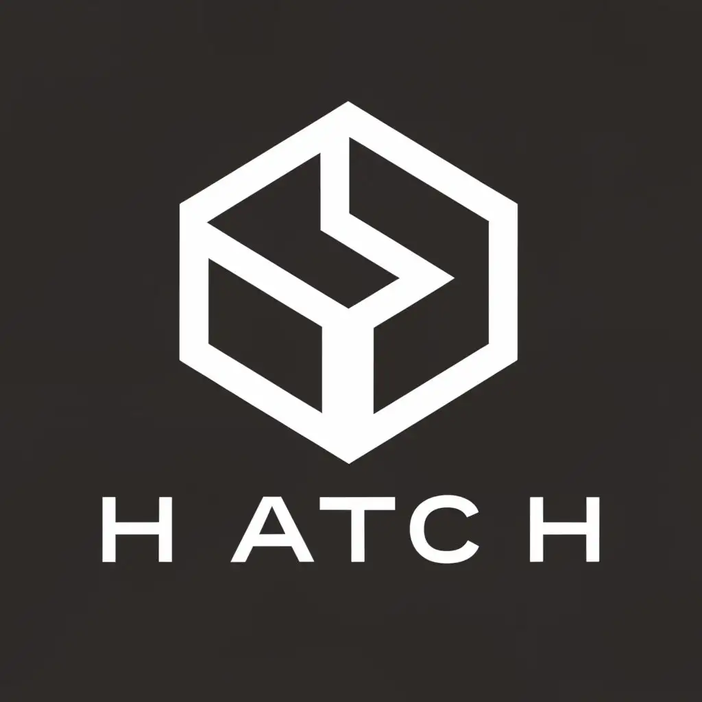 a logo design,with the text "Hatch", main symbol:Letter H in a hexagon,Moderate,be used in Real Estate industry,clear background
