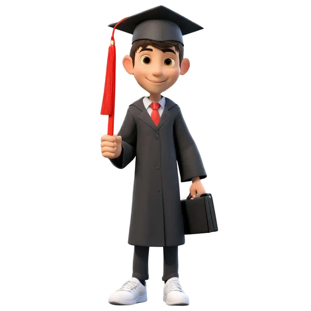 graduate boy 3D