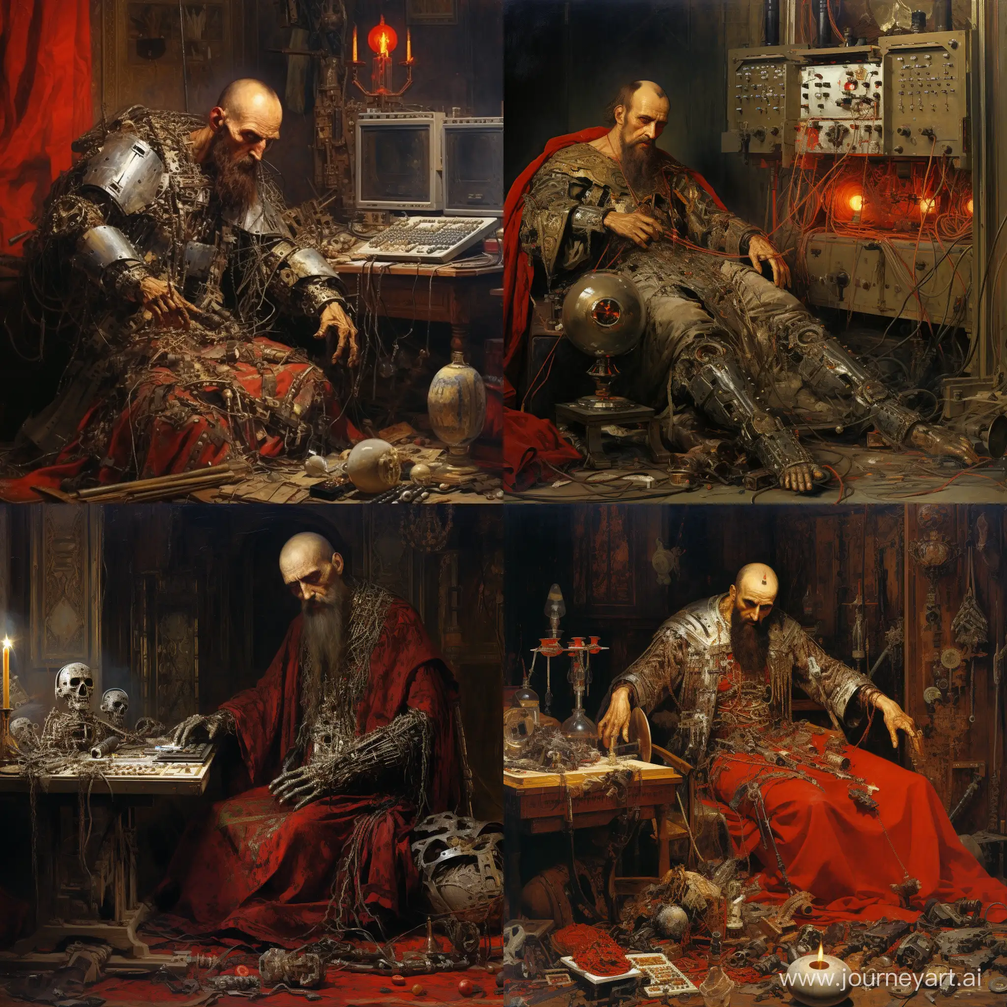 Ivan-the-Terrible-Cybernetic-Dismantling-Tsar-Extracting-Microchips-and-Wires