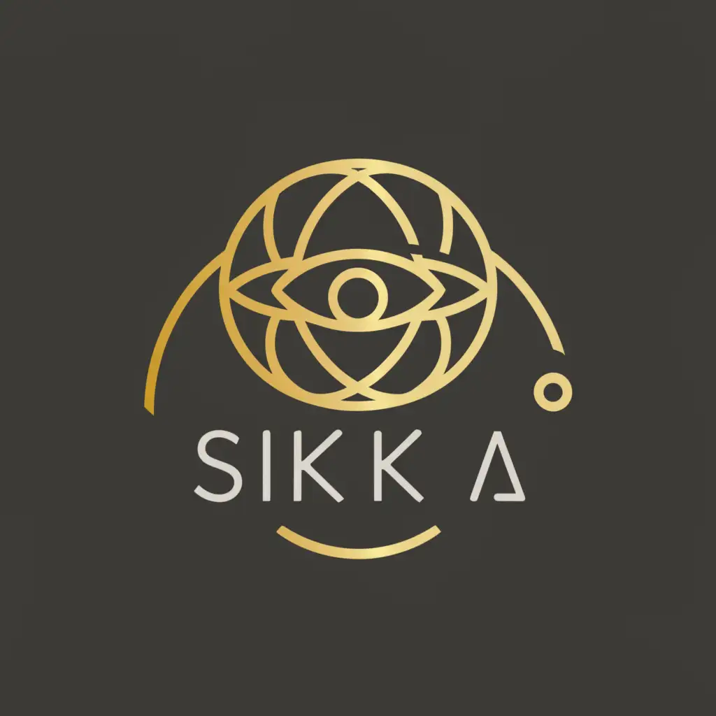 a logo design,with the text "SIKKA", main symbol:THIRD EYE,Moderate,be used in Internet industry,clear background