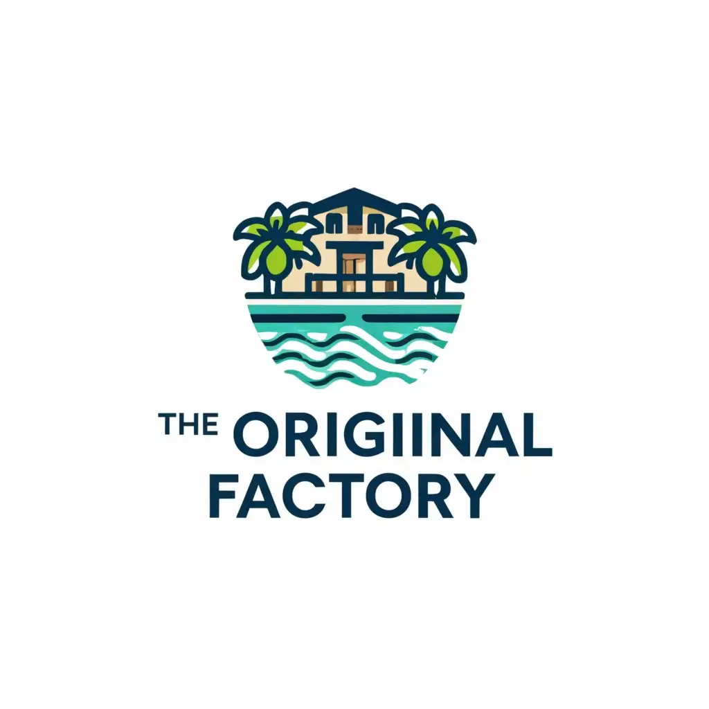 a logo design,with the text "The Original Factory", main symbol:oasis,Moderate,clear background