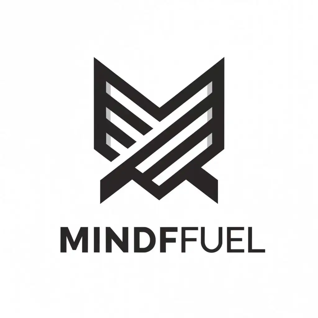 a logo design,with the text "MindFuel", main symbol:MF,Moderate,be used in Sports Fitness industry,clear background