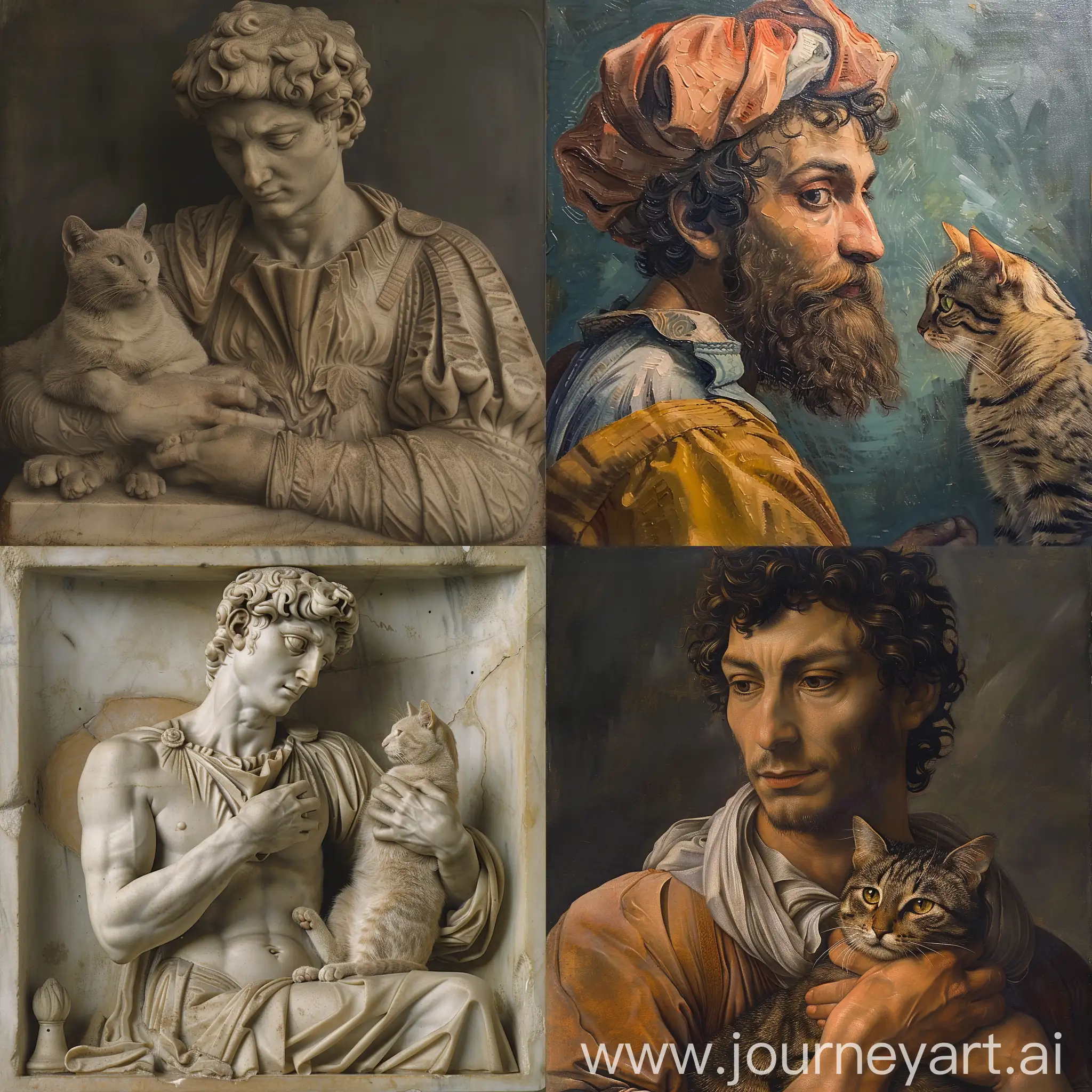 Michelangelo with cat