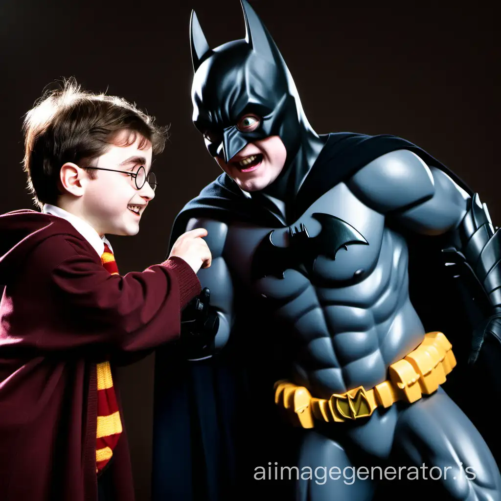harry potter plays with batman