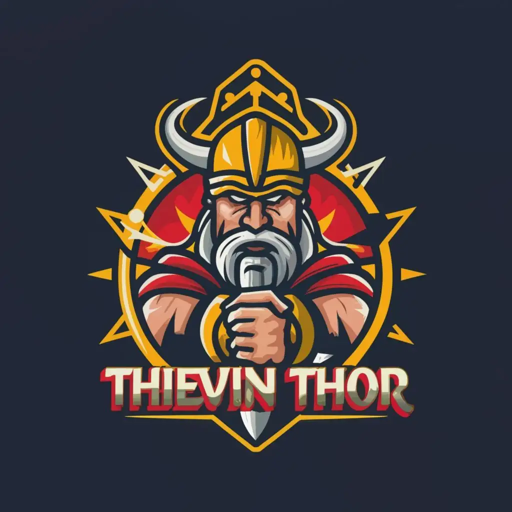 LOGO-Design-For-Thievin-Thor-PirateInspired-Emblem-with-Bold-Text