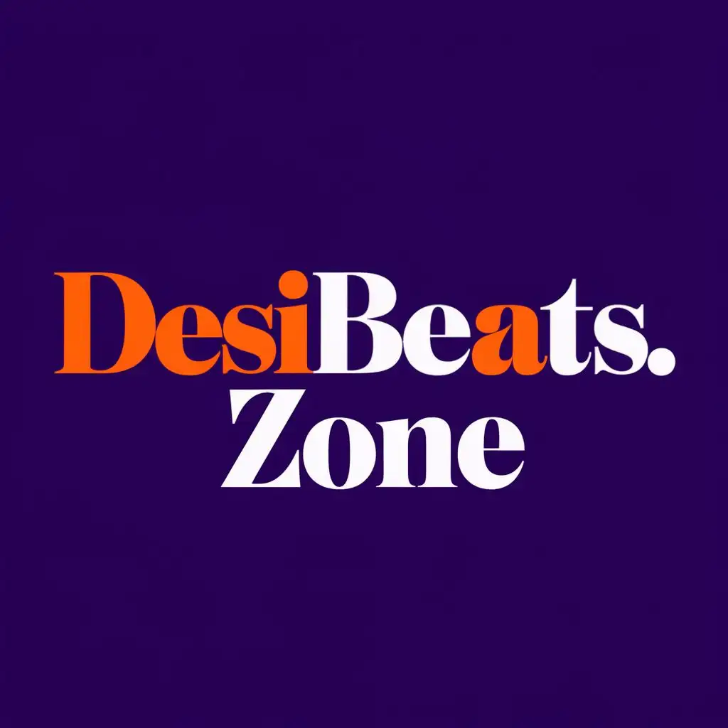 logo, DesiBeatsZone 🎵, with the text "DesiBeatsZone", typography, be used in Entertainment industry