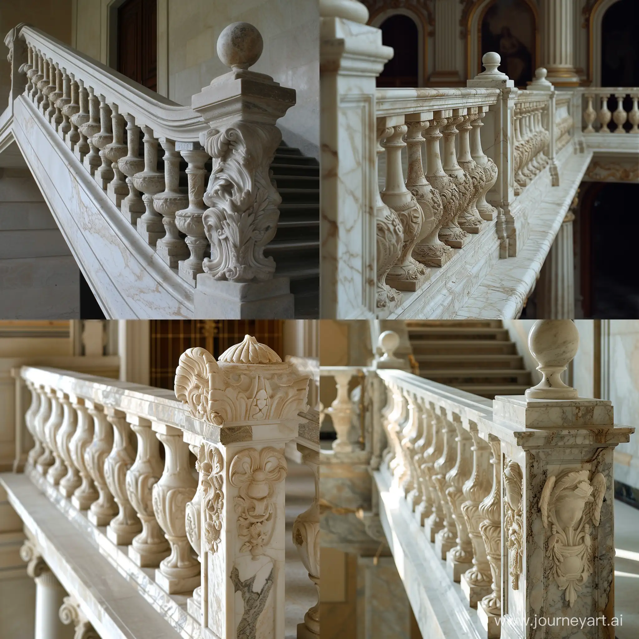 Elegant-Marble-Rococo-Balustrade-Artwork