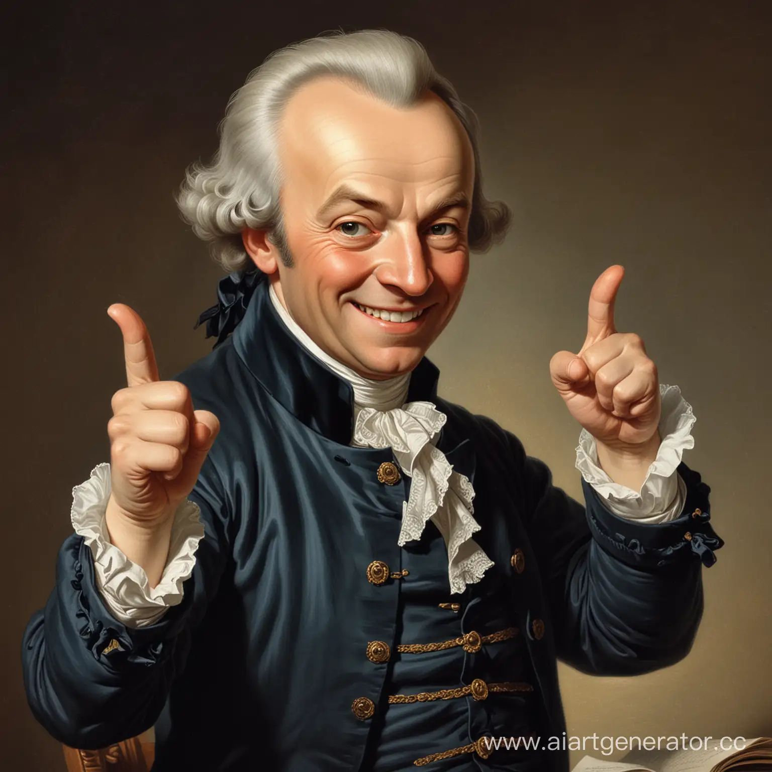 Philosopher-Immanuel-Kant-Smiling-and-Gesturing-Thumbs-Up