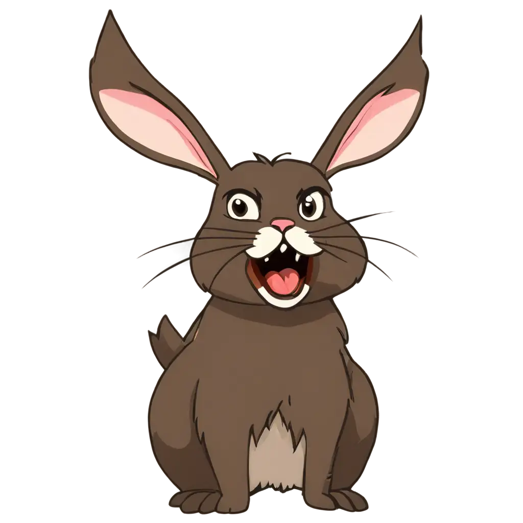 angry bunny cartoon