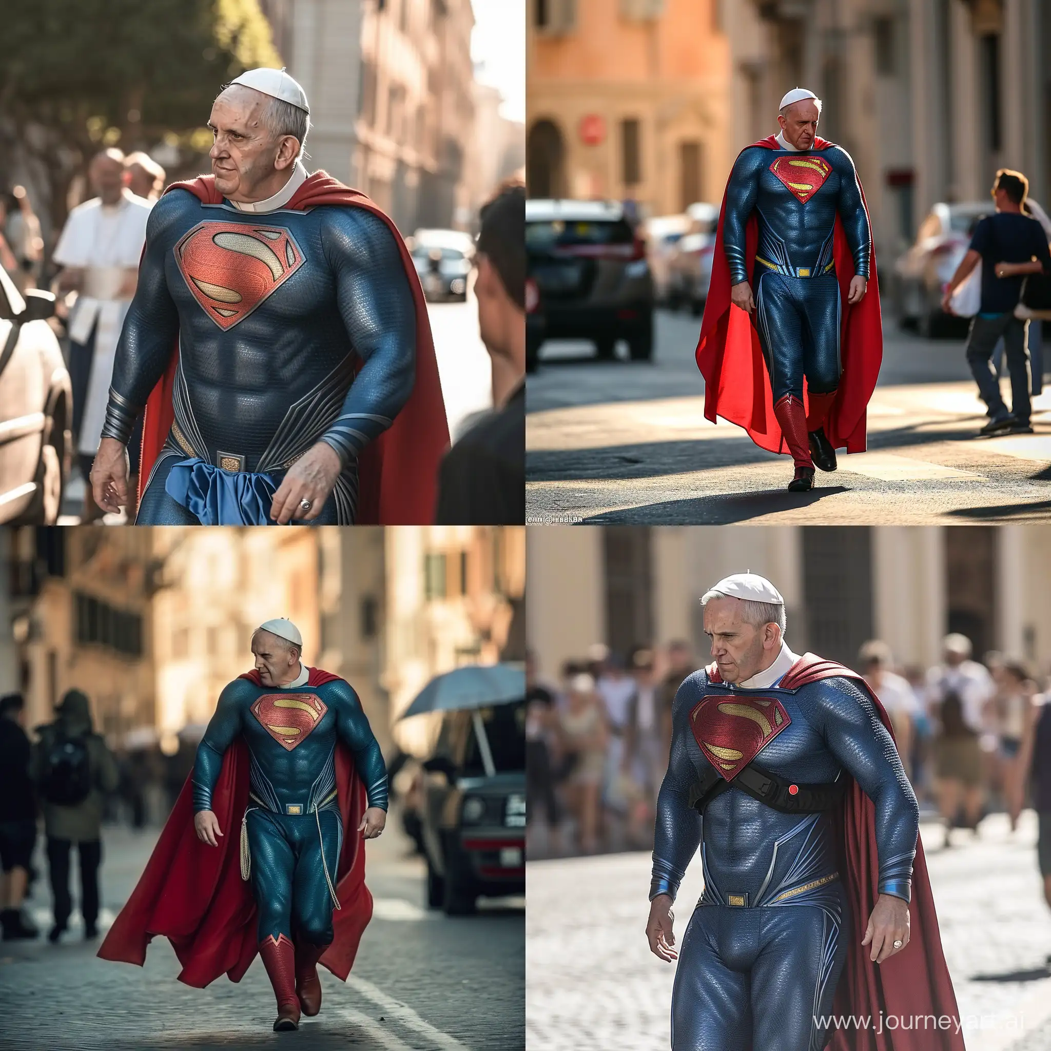 Pope-Walking-in-Superman-Suit