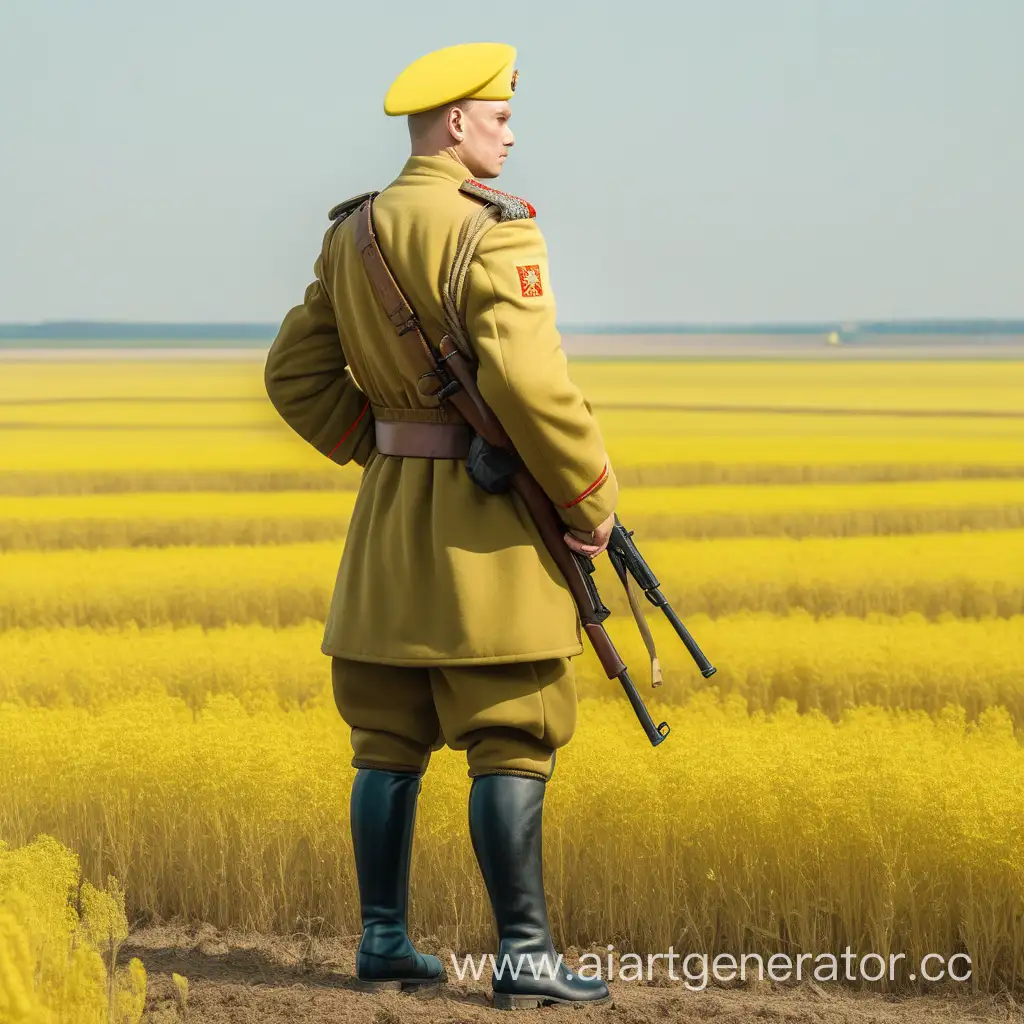 Russian-Warrior-in-2024-Military-Uniform-Amidst-Yellow-Field