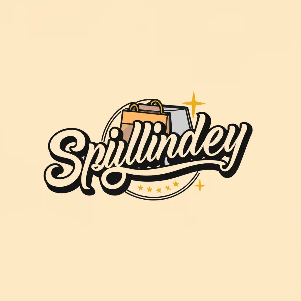 a logo design,with the text 'spillindey', main symbol:shop,Moderate,clear background