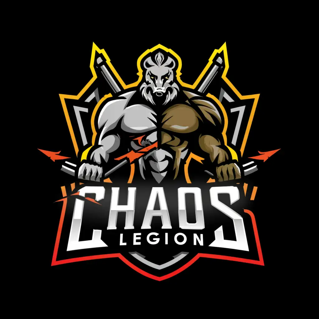 a logo design,with the text "chaos legion", main symbol:logo,complex,be used in Sports Fitness industry,clear background