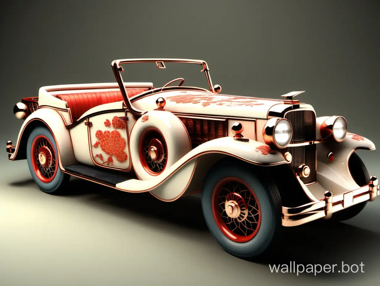 Vintage-Car-with-Ancient-Chinese-Design-Elements