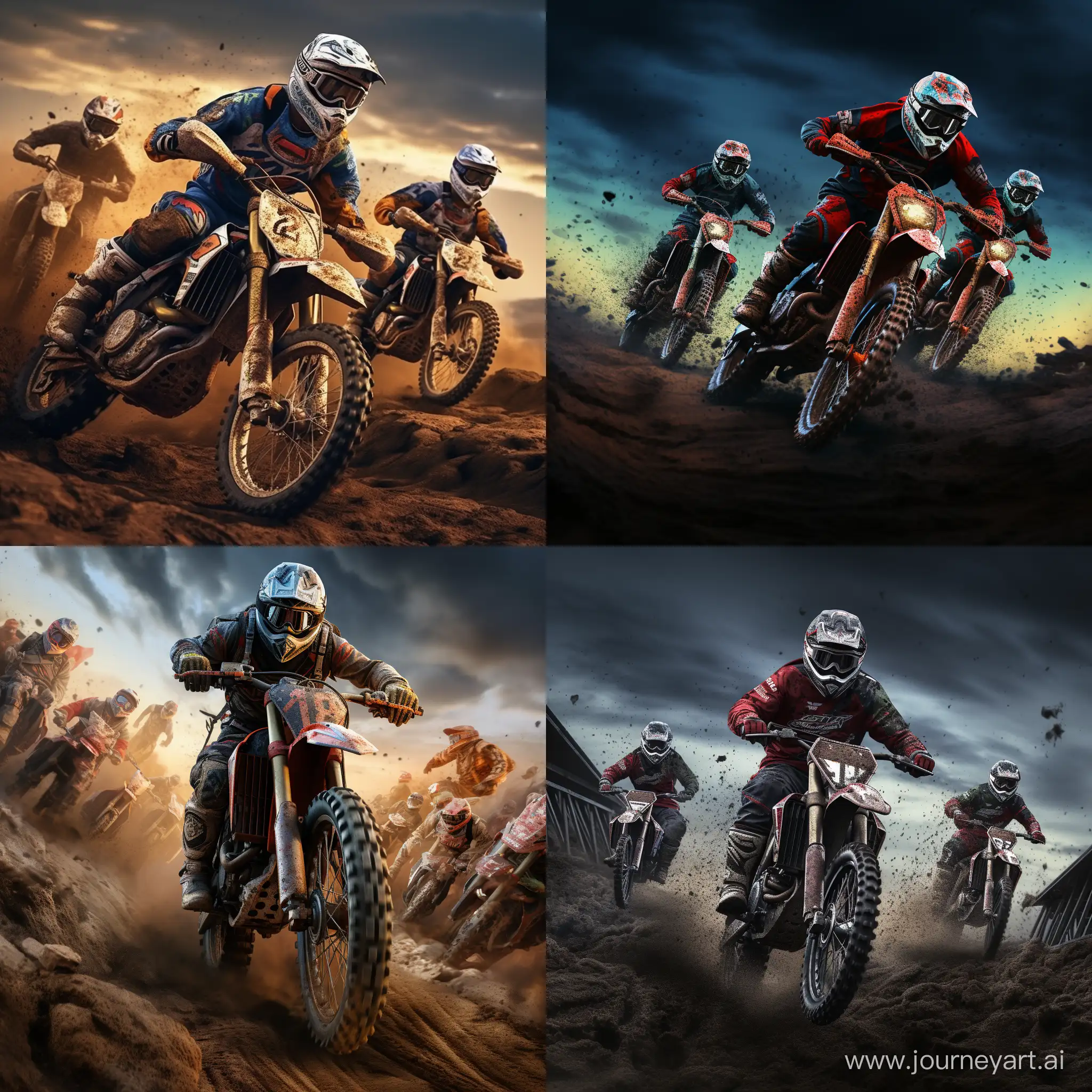 Dynamic-Iron-Motorcycle-Racing-Team-in-Action