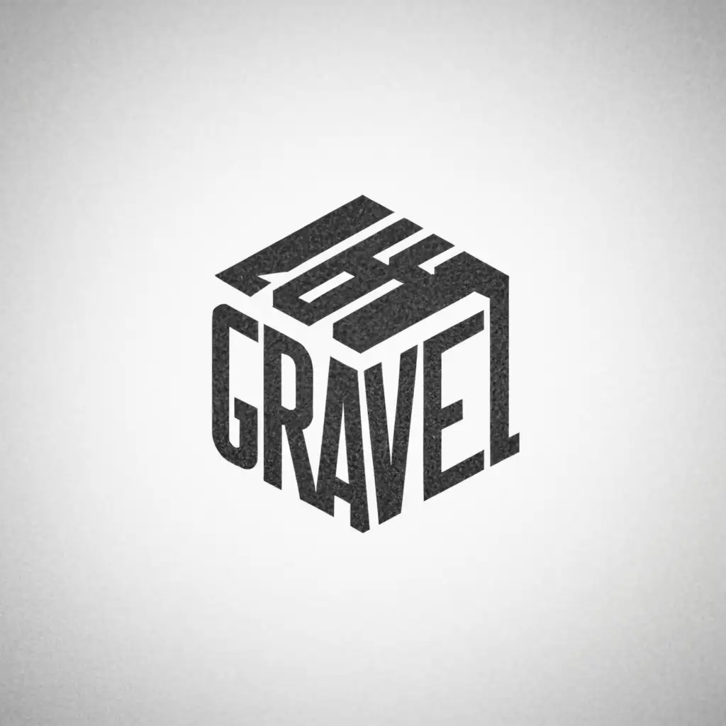 a logo design,with the text "Gravel", main symbol:Box,Minimalistic,be used in Sports Fitness industry,clear background