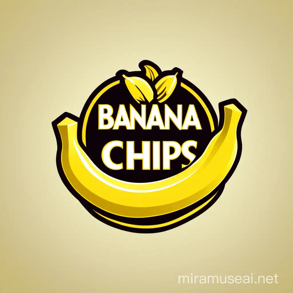 Crisp and Fresh Banana Chips Packaging Logo Design
