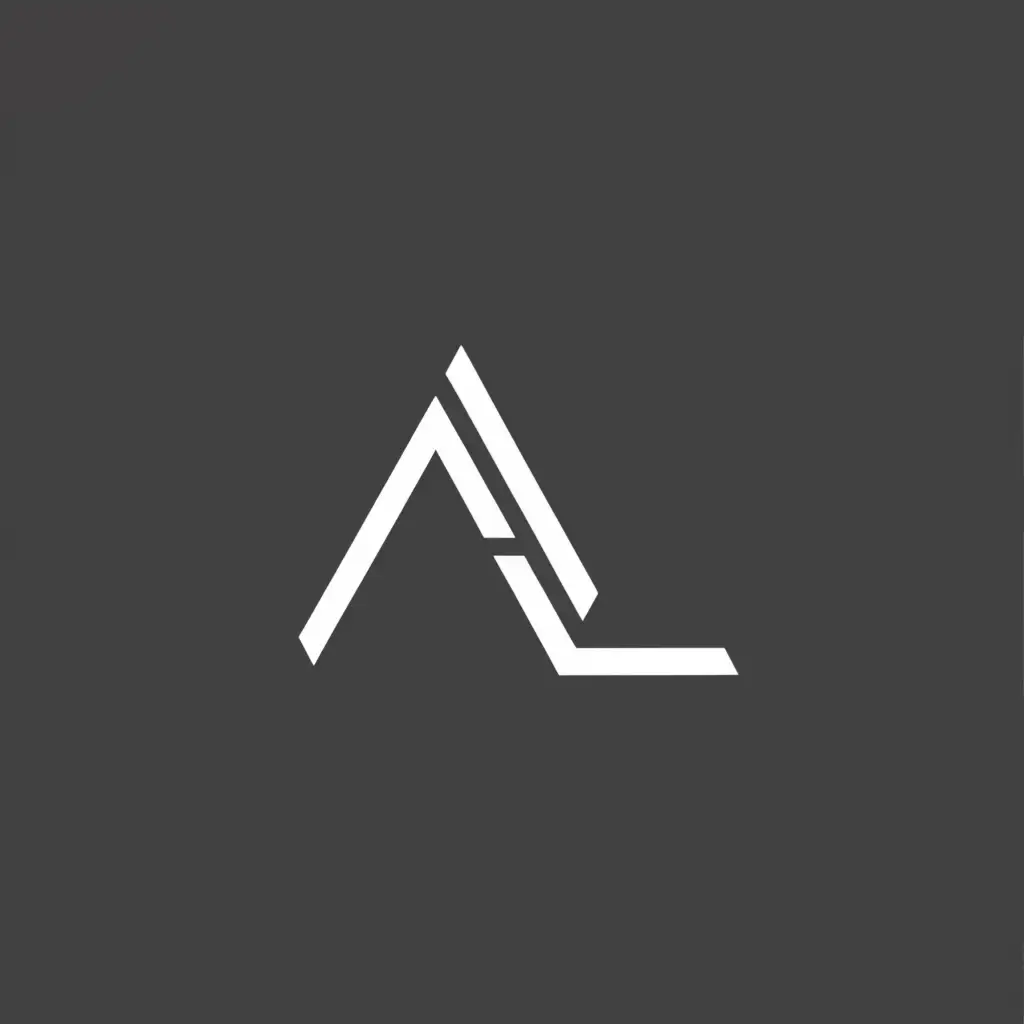 a logo design,with the text "A L", main symbol:white and gray,Moderate,be used in Entertainment industry,clear background