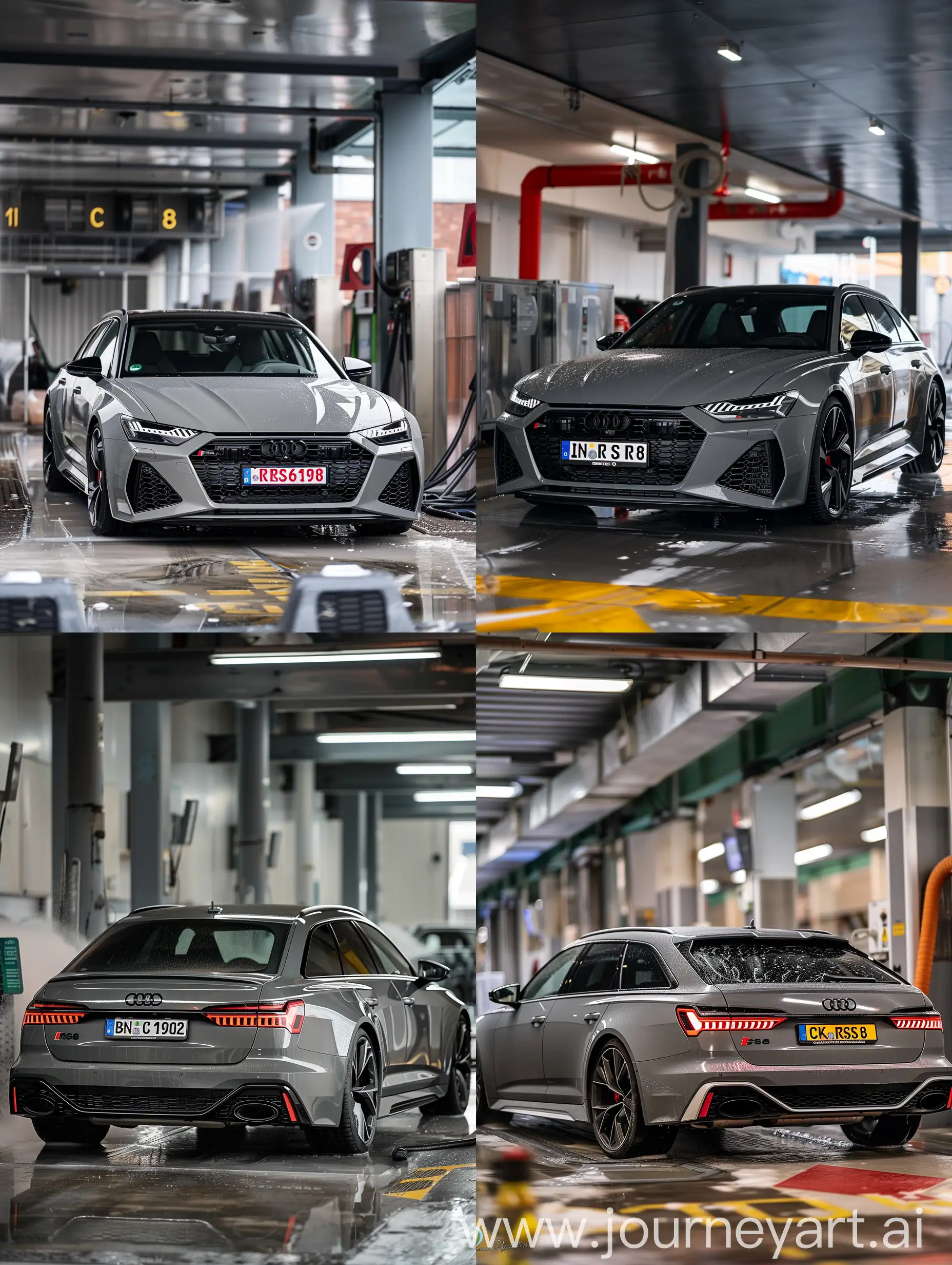 Audi-RS6-C8-2023-Nardo-Grey-with-Black-Rims-Spotted-at-Carwash
