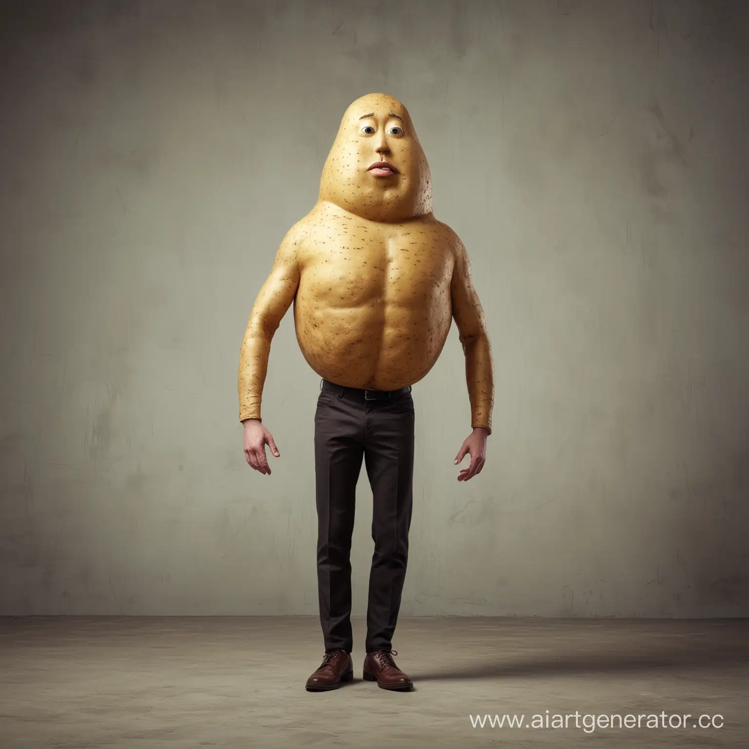 Eccentric-PotatoHeaded-Man-Standing-Tall
