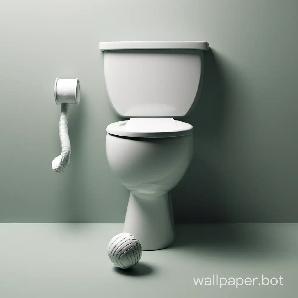 Toilet-Bowl-Playing-Baseball-Quirky-Scene-of-Bathroom-Sports-Fun