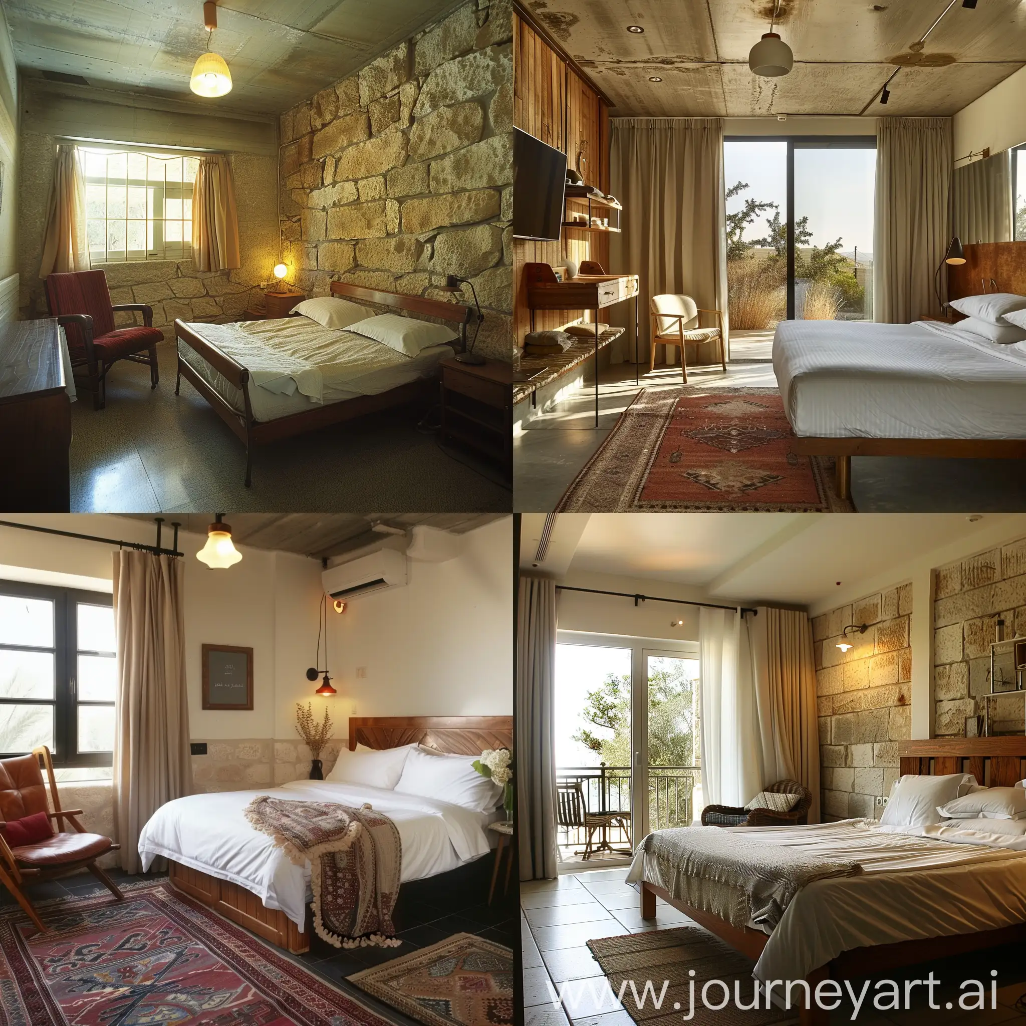 Cozy-Kibbutz-Hotel-Room-with-Vibrant-Views