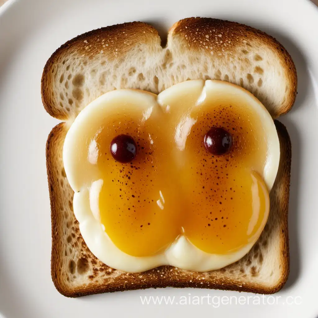 Golden-Toasted-Delight-A-Crispy-Morning-Breakfast-Scene
