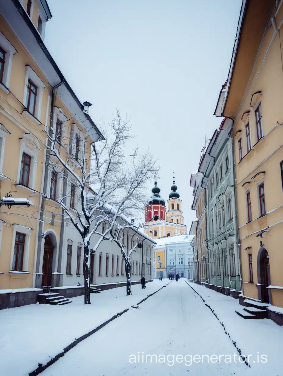 Winter in Vilnius gatve