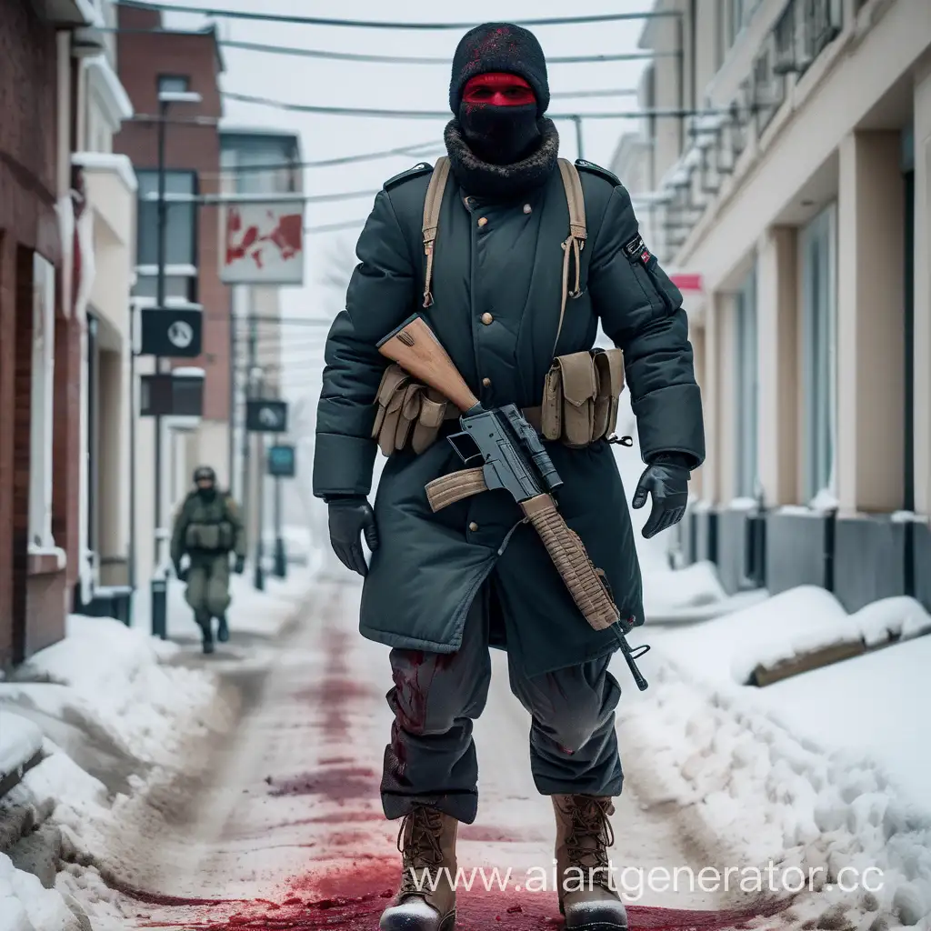 Injured-Soldier-in-Ushanka-Hat-and-Tactical-Gear