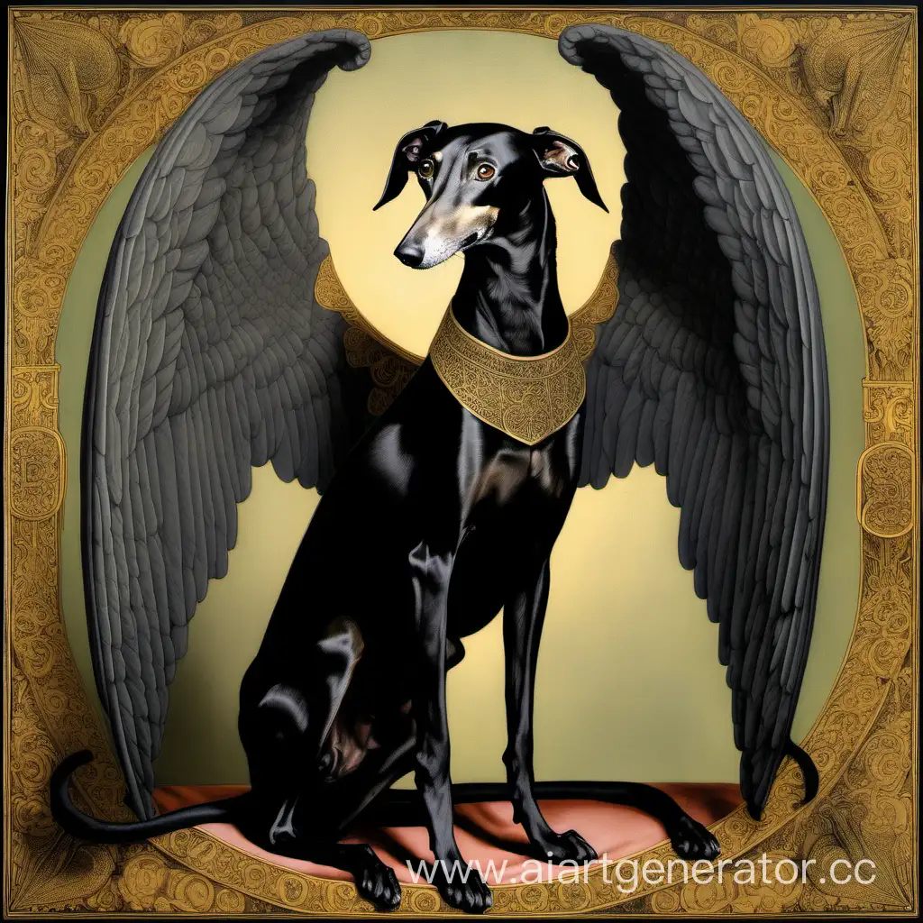 Majestic-Black-Greyhound-with-Angel-Wings-in-the-Style-of-Jan-Van-Eyck